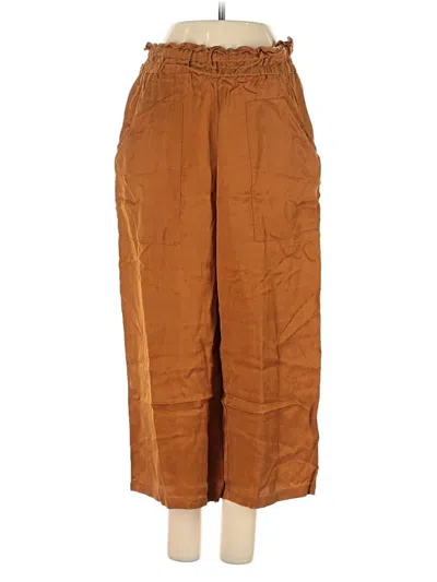 Pre-owned Zara Casual Pants In Brown