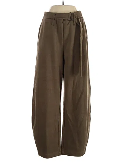Pre-owned Zara Casual Pants In Brown