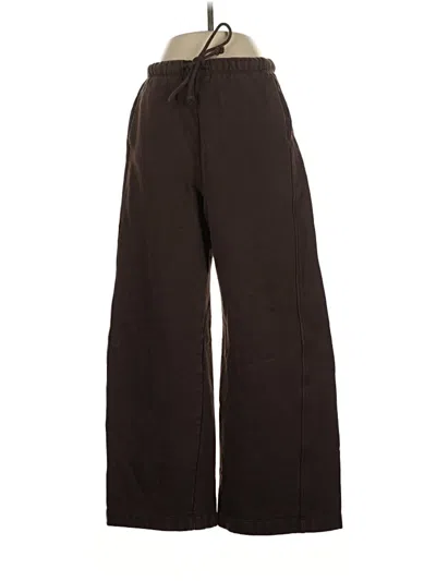 Pre-owned Zara Casual Pants In Brown