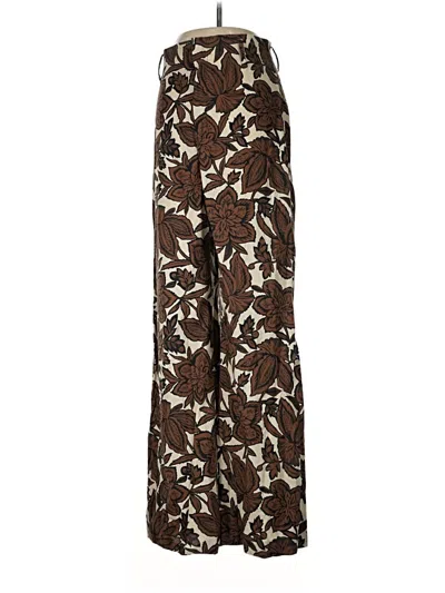 Pre-owned Zara Casual Pants In Brown