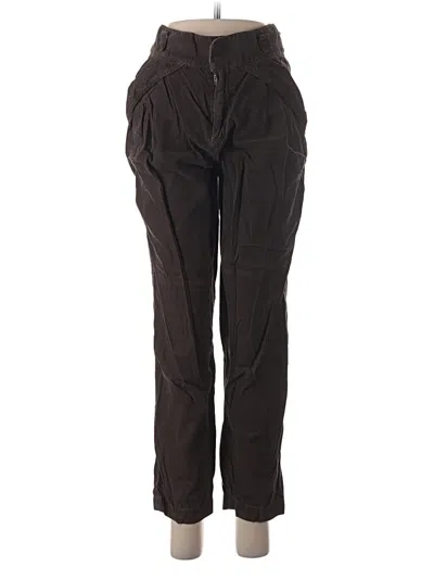 Pre-owned Zara Casual Pants In Brown