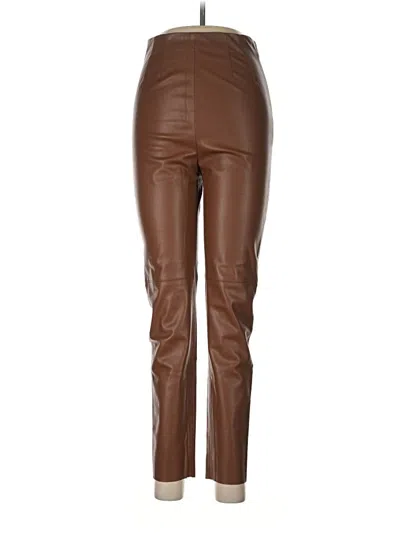 Pre-owned Zara Casual Pants In Brown