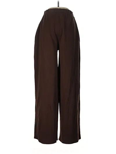 Pre-owned Zara Casual Pants In Brown