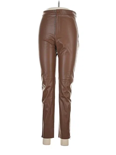 Pre-owned Zara Casual Pants In Brown