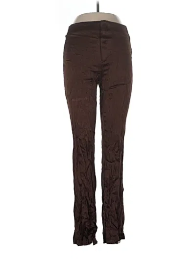 Pre-owned Zara Casual Pants In Brown