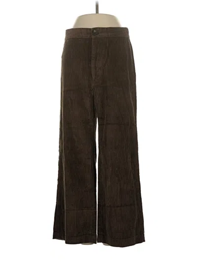 Pre-owned Zara Casual Pants In Brown