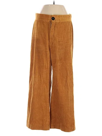 Pre-owned Zara Casual Pants In Brown