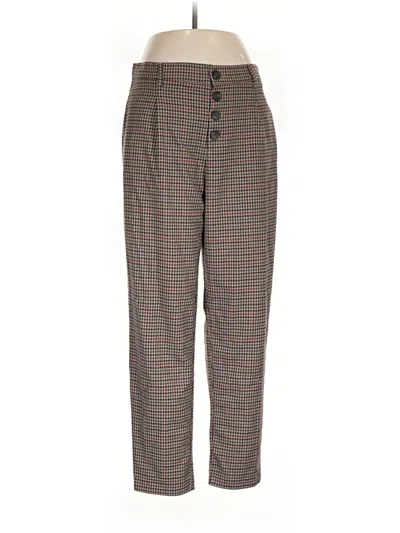 Pre-owned Zara Casual Pants In Brown