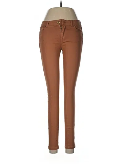 Pre-owned Zara Casual Pants In Brown
