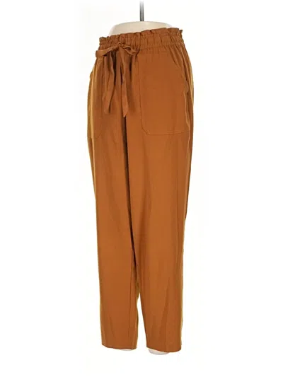 Pre-owned Zara Casual Pants In Brown