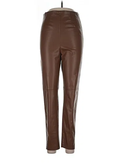 Pre-owned Zara Casual Pants In Brown