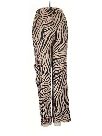 Pre-owned Zara Casual Pants In Brown