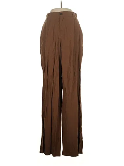 Pre-owned Zara Casual Pants In Brown