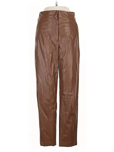 Pre-owned Zara Casual Pants In Brown