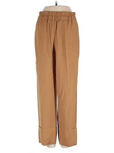 Pre-owned Zara Casual Pants In Brown