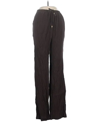 Pre-owned Zara Casual Pants In Brown