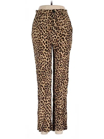 Pre-owned Zara Casual Pants In Brown