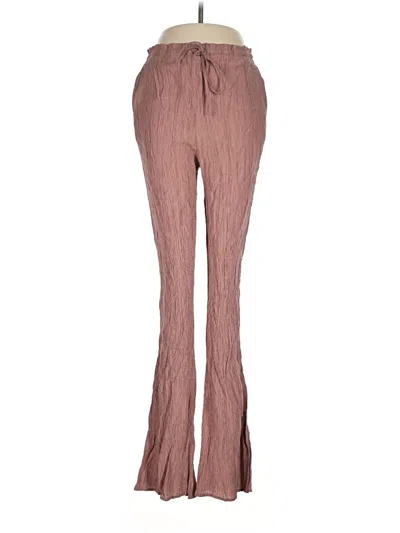 Pre-owned Zara Casual Pants In Brown