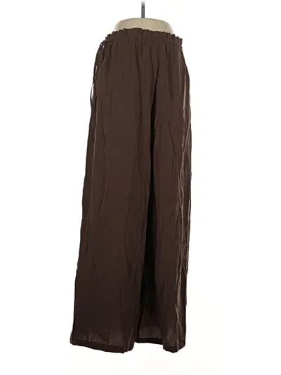 Pre-owned Zara Casual Pants In Brown