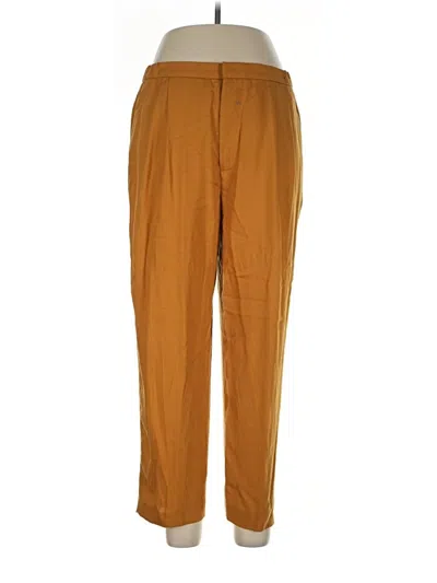 Pre-owned Zara Casual Pants In Brown