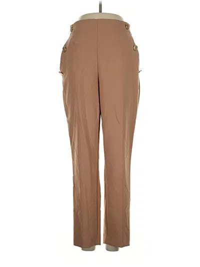 Pre-owned Zara Casual Pants In Brown