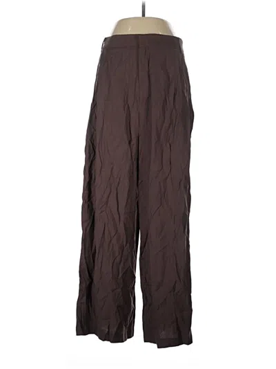 Pre-owned Zara Casual Pants In Brown