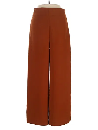 Pre-owned Zara Casual Pants In Brown