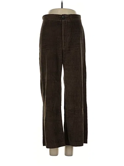 Pre-owned Zara Casual Pants In Brown