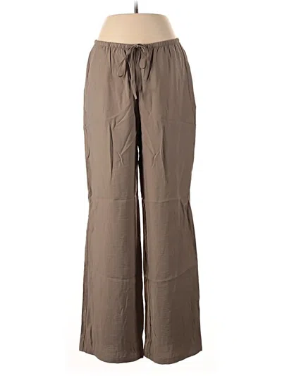 Pre-owned Zara Casual Pants In Brown