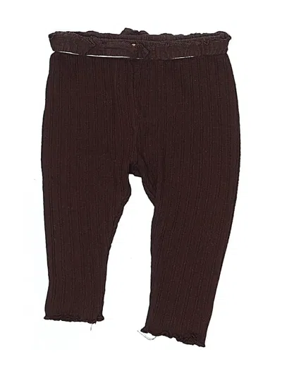 Pre-owned Zara Babies' Casual Pants In Burgundy