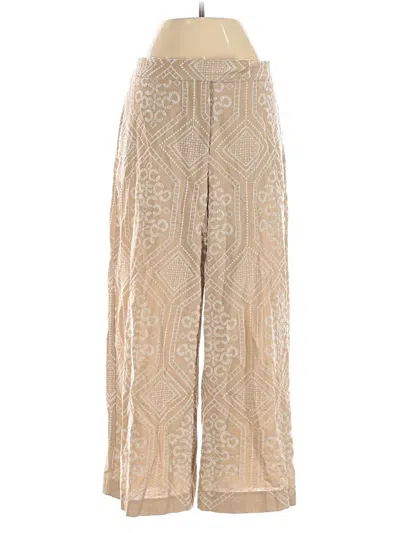 Pre-owned Zara Casual Pants In Gold