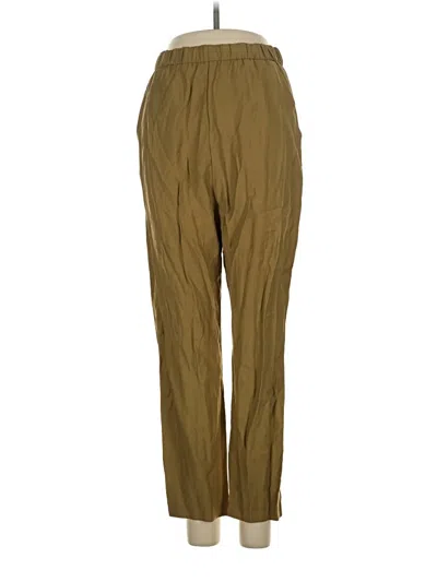 Pre-owned Zara Casual Pants In Gold
