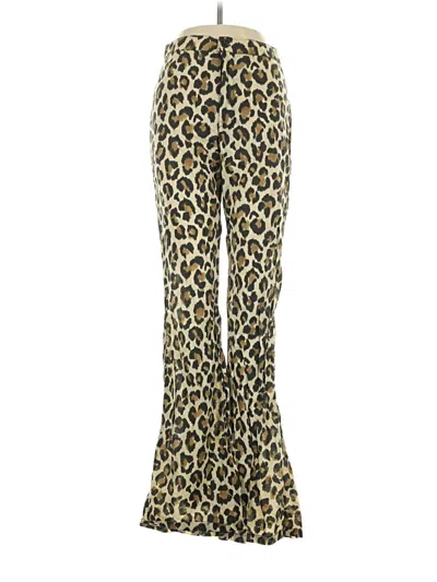 Pre-owned Zara Casual Pants In Gold