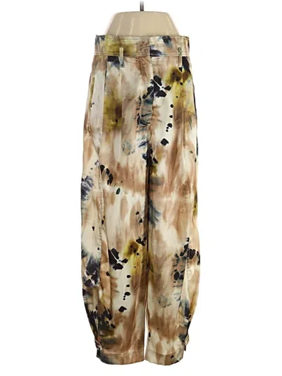 Pre-owned Zara Casual Pants In Gold