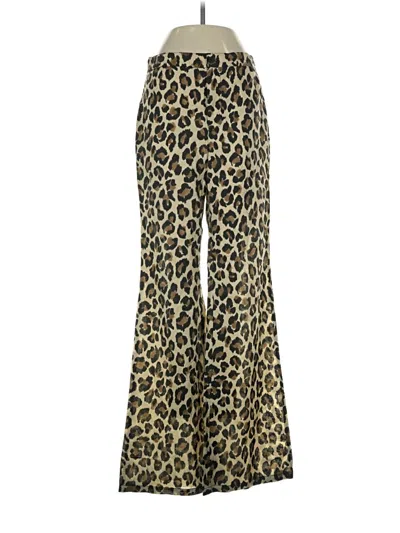 Pre-owned Zara Casual Pants In Gold