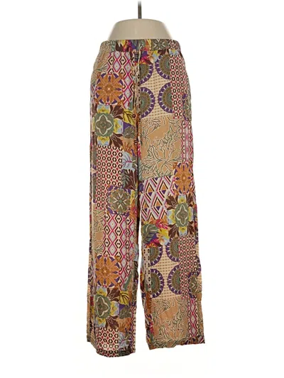 Pre-owned Zara Casual Pants In Gold