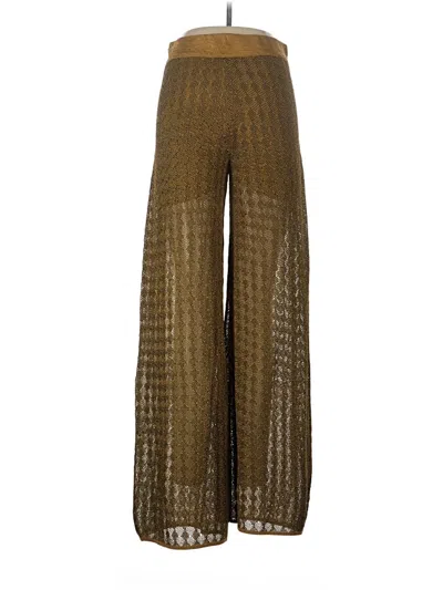 Zara Casual Pants In Gold