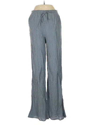 Pre-owned Zara Casual Pants In Gray