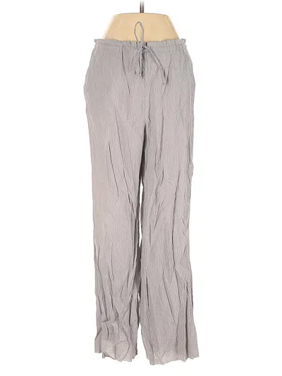 Pre-owned Zara Casual Pants In Gray