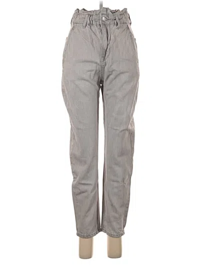 Pre-owned Zara Casual Pants In Gray
