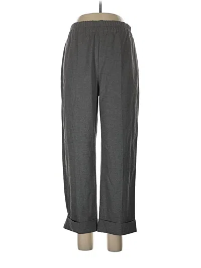 Pre-owned Zara Casual Pants In Gray