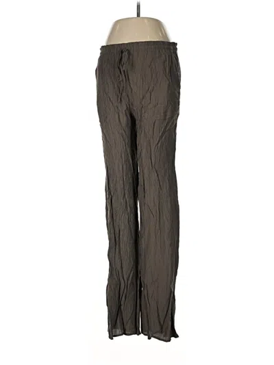 Pre-owned Zara Casual Pants In Gray