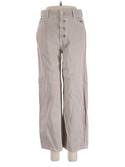 Pre-owned Zara Casual Pants In Gray