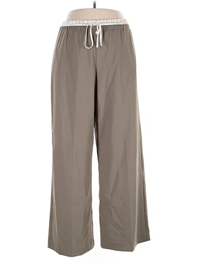 Pre-owned Zara Casual Pants In Gray