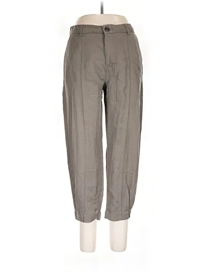 Pre-owned Zara Casual Pants In Gray