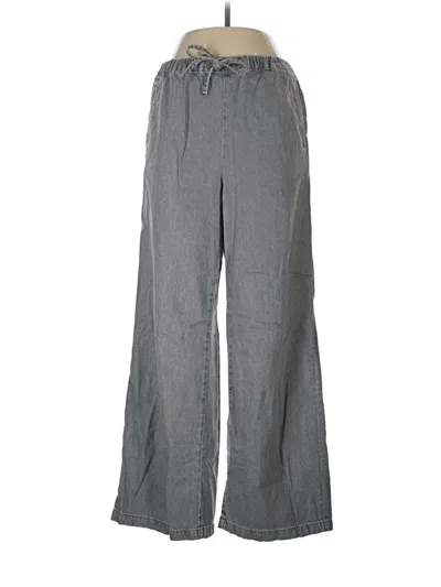 Pre-owned Zara Casual Pants In Gray