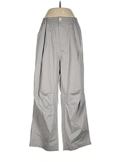 Pre-owned Zara Casual Pants In Gray
