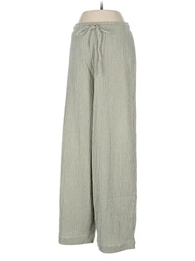 Pre-owned Zara Casual Pants In Green