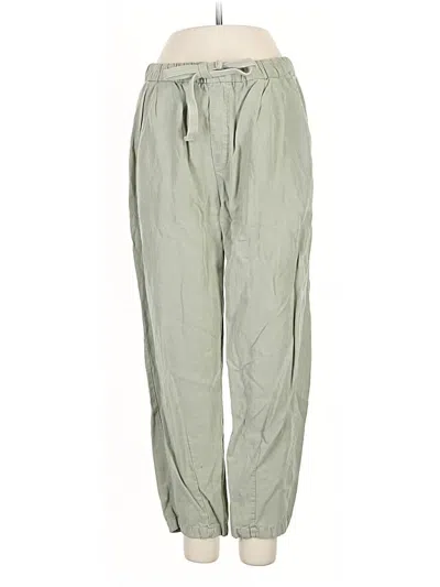 Pre-owned Zara Casual Pants In Green
