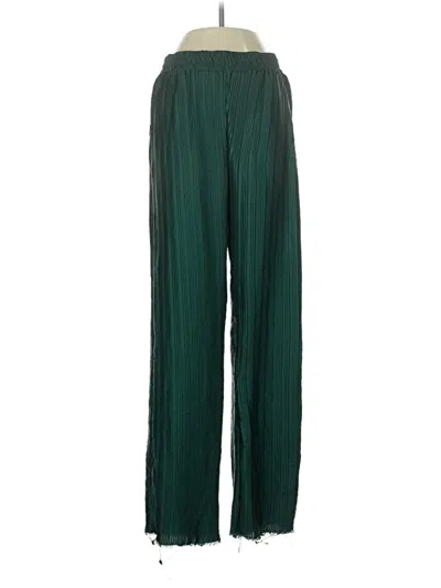 Pre-owned Zara Casual Pants In Green